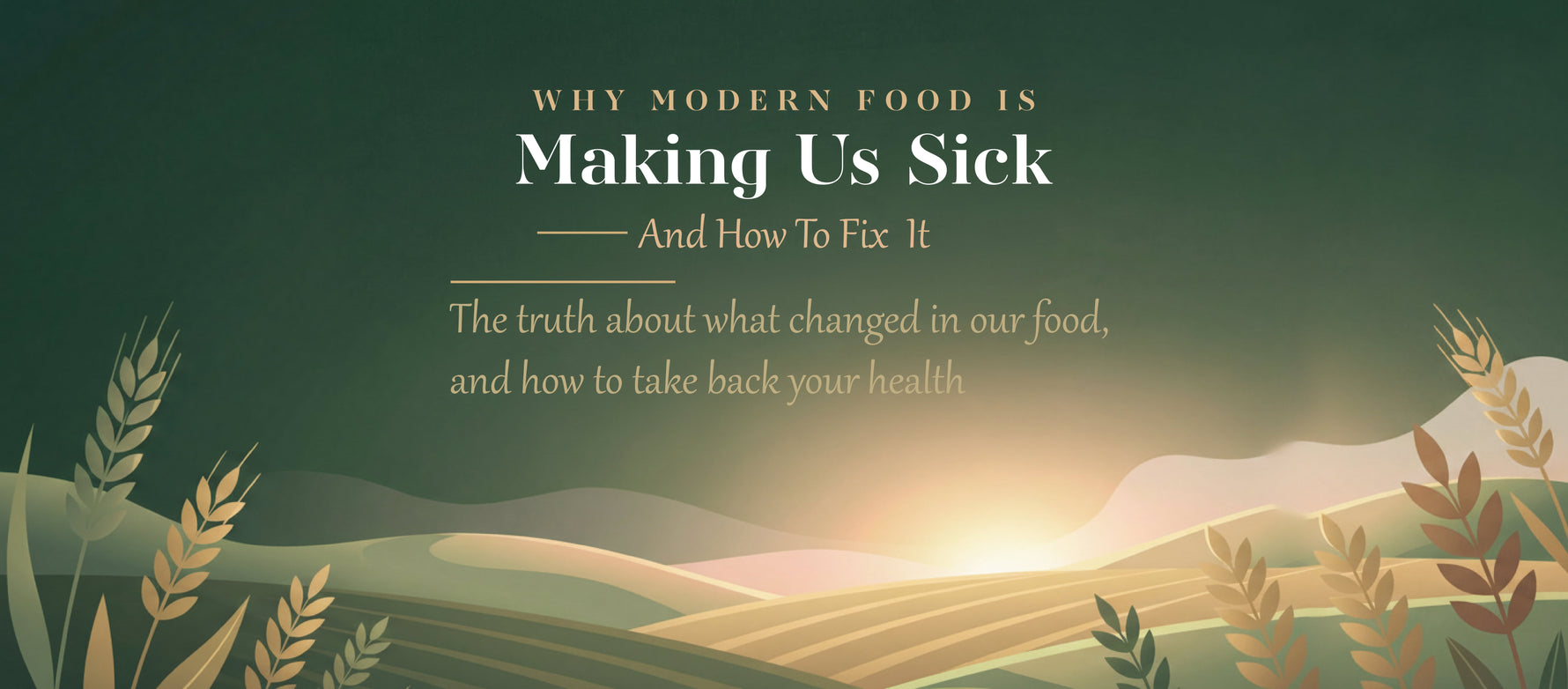 Why Modern Food is Making Us Sick (And How to Fix It) 🌿