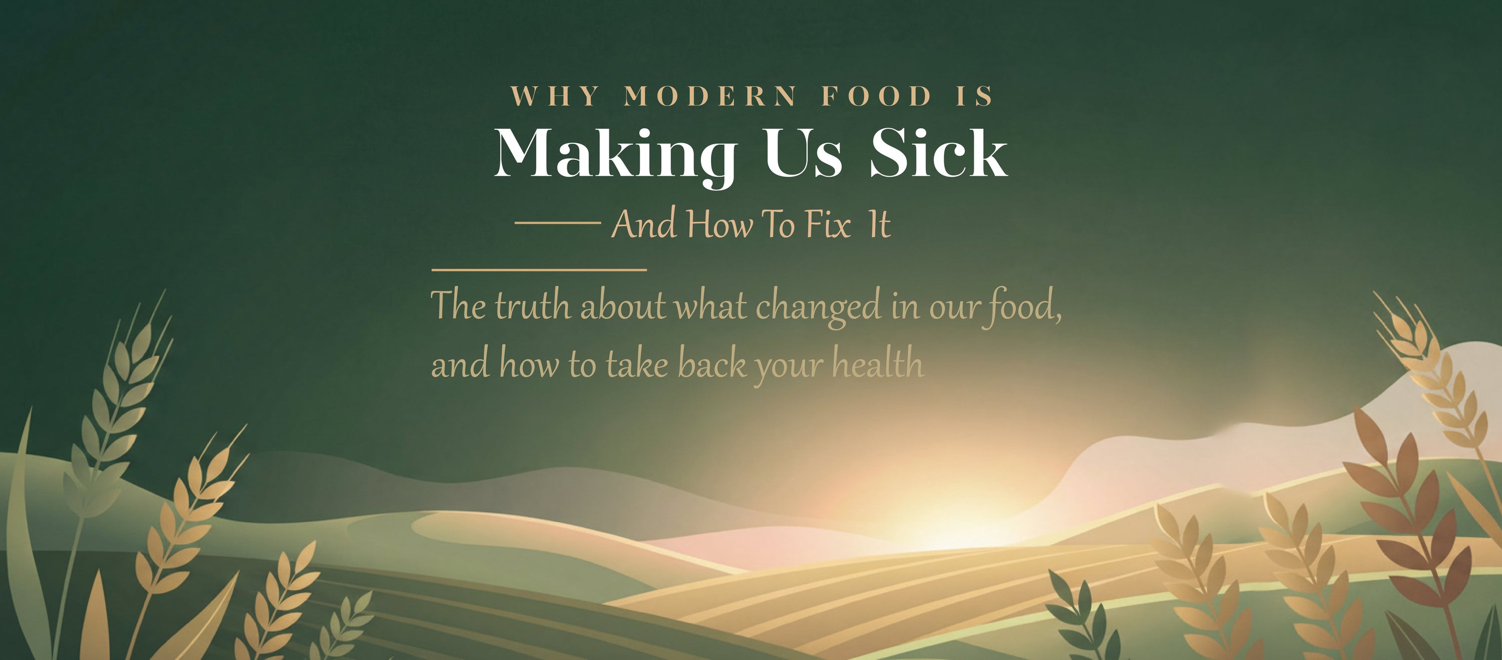 Why Modern Food is Making Us Sick (And How to Fix It) 🌿