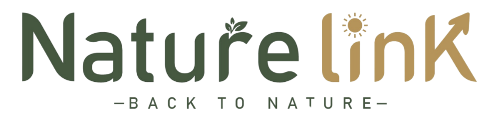 Naturelink logo with green and orange text on a white background