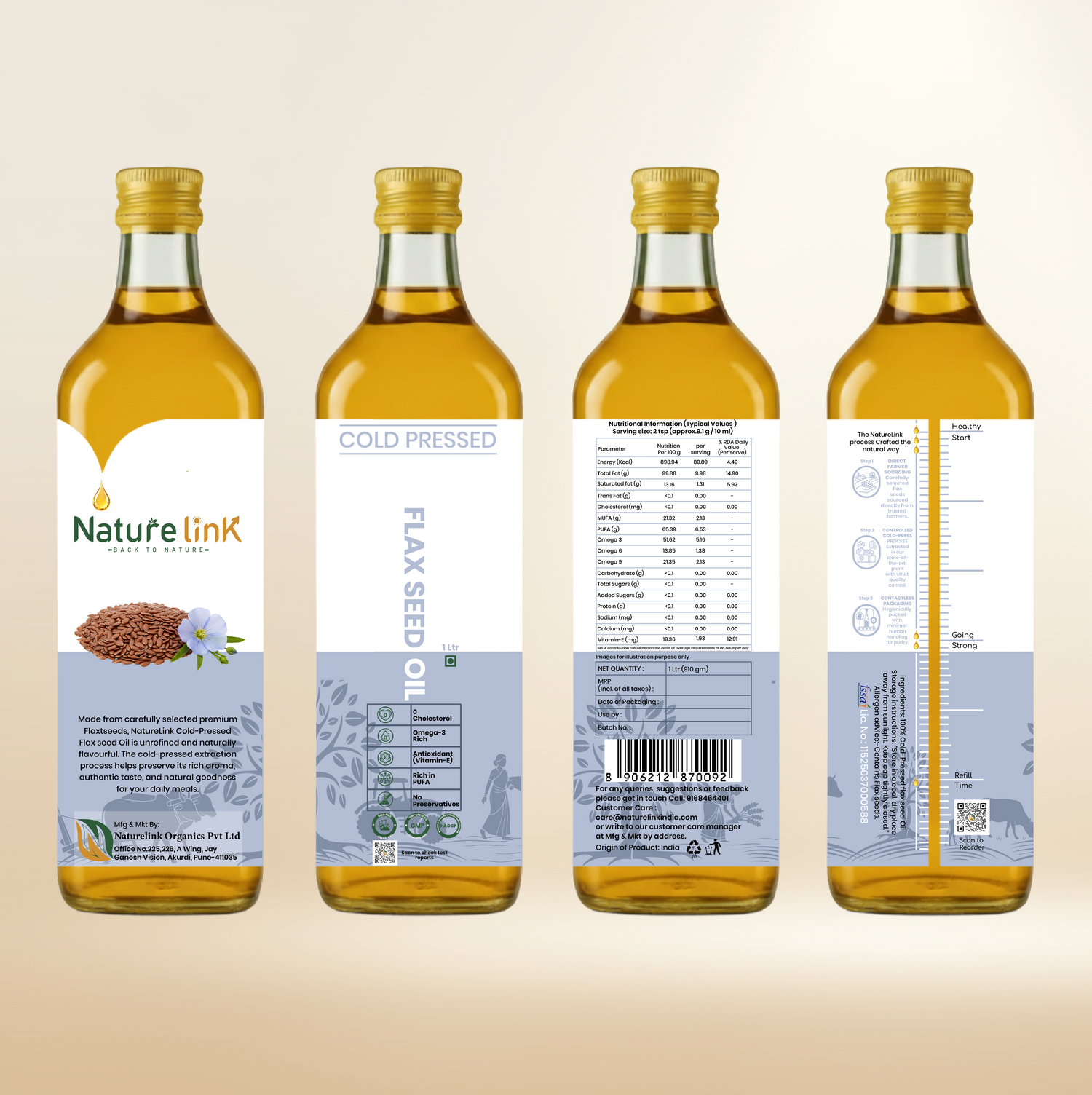 Cold Pressed Flaxseed Oil