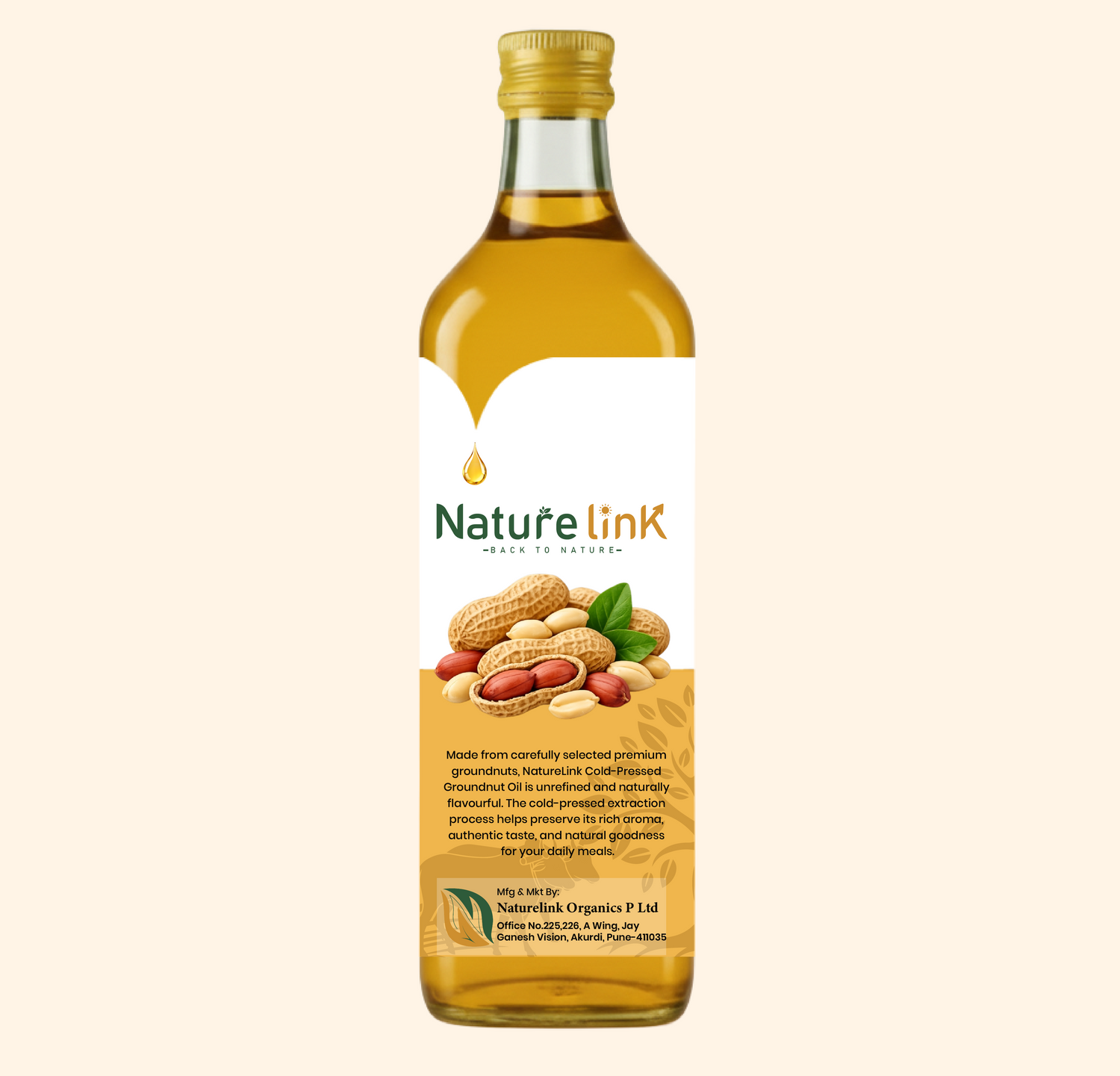 Cold Pressed Groundnut Oil