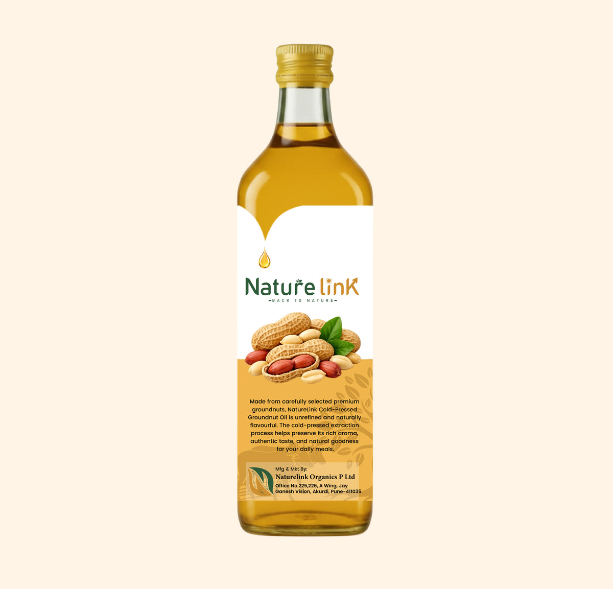 Cold Pressed Groundnut Oil