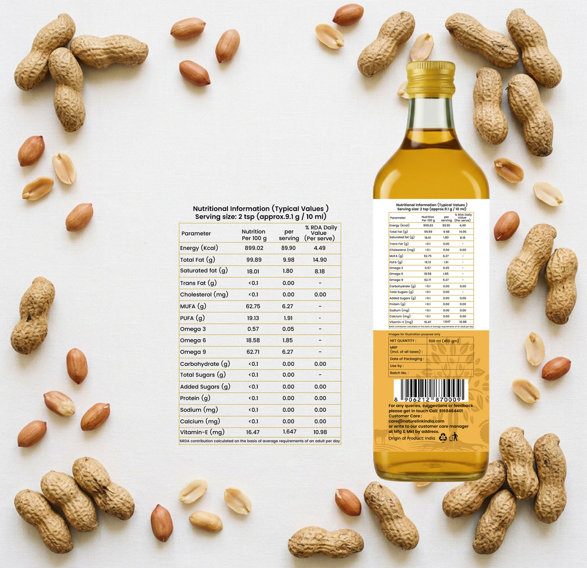 Cold Pressed Groundnut Oil