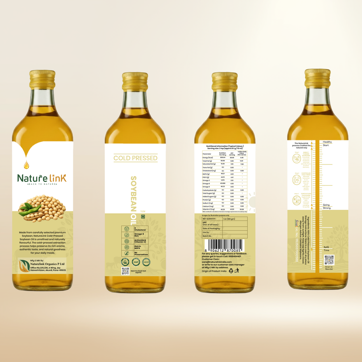 Cold Pressed Soyabean Oil