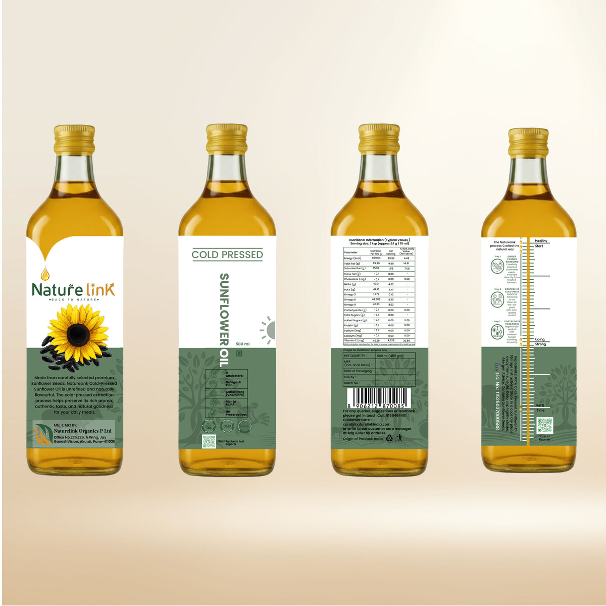 Cold Pressed Sunflower Oil